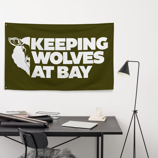 Keeping Wolves At Bay Flag