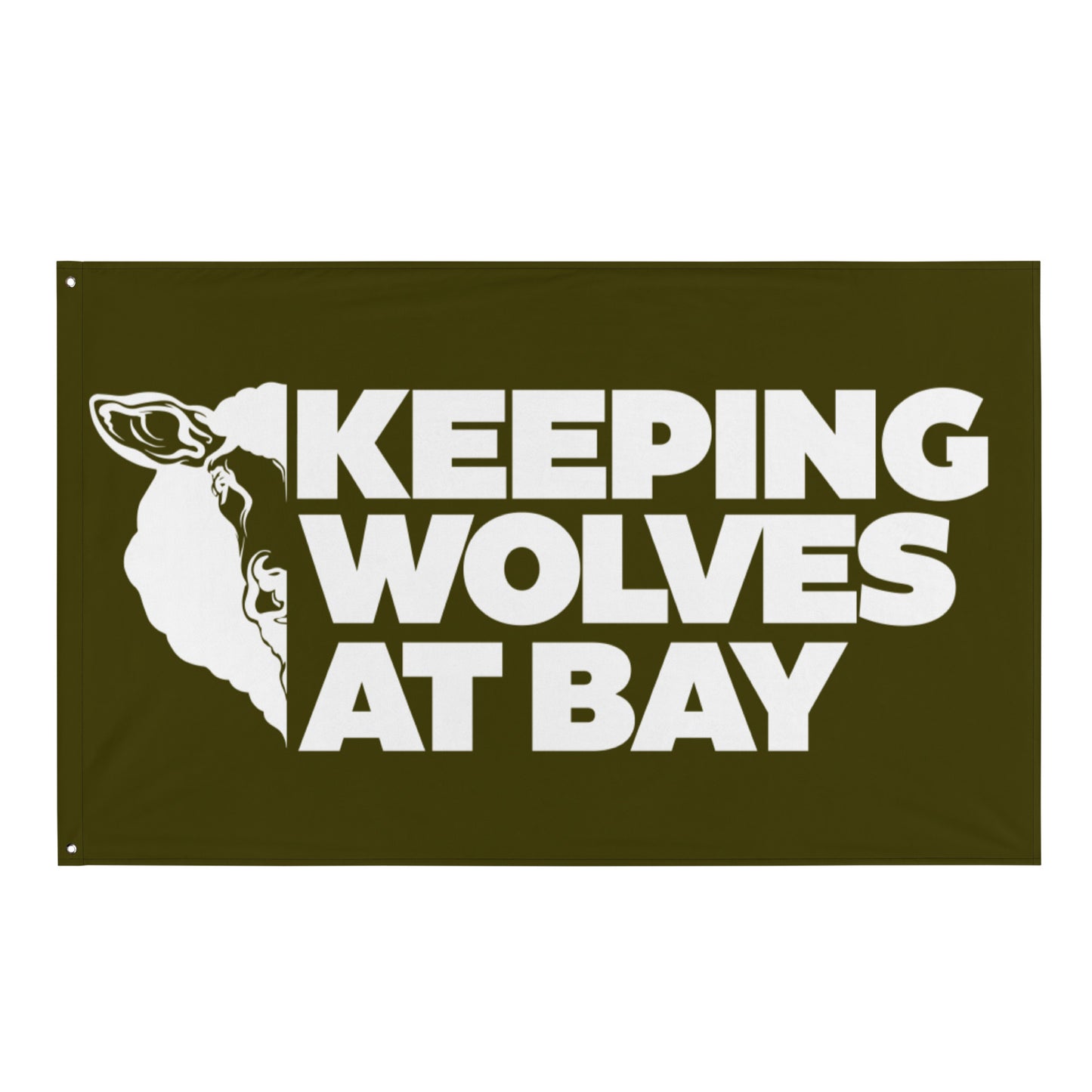 Keeping Wolves At Bay Flag